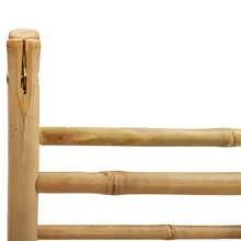 vidaXL Échelle à serviettes double avec 4 échelons 90x50x100 cm bambou - Tabac - Voir 10