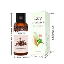 LZJV 100ml/3.4oz, 30ml/1.0oz Difusor de aceite esencial de café, Aceite esencial de café, Aceite de masaje, Difusor de fragancias para el hogar, Fragancias para el hogar, Cuidado facial, Regalo - café - Ver 10