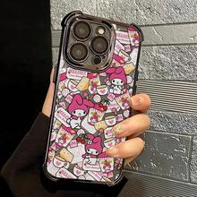 Cartoon Pink Melody Sanrio Soft Phone Cover Case For 16 Pro Max 12 15 Plus 17  11 14 13 - Mix03 - View 9