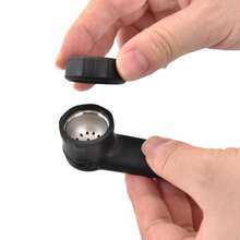 Portable Silicone Capped Black Straw Set Easy To Clean, Suitable For Beginners-1 Pc - Black - View 2