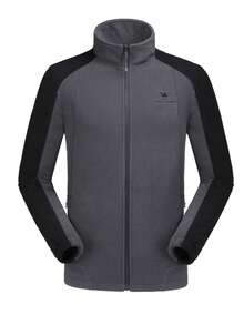 CAMEL CROWN Men's 3-In-1 Waterproof Ski Jacket, Winter Outdoor Hooded Windproof Warm Fleece Coat - Grey - View 7