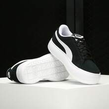Puma Giày thể thao cổ thấp thoải mái, tối giản và tiện dụng. - Đen và trắng - Xem 2