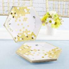 Sweet as Can Bee Baby Shower, 9 pulgadas,37326811 - Rosa vieja - Ver 6