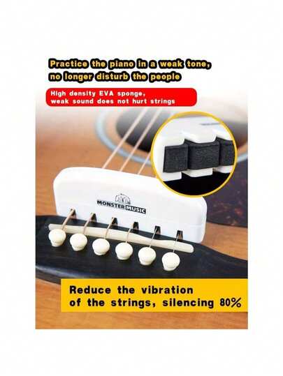 Protector y limpiador de cuerdas de guitarra 2 en 1, antioxidante, accesorio de fácil cuidado, mejora la calidad del sonido, compacto y ligero, apto para instrumentos de cuerda, silenciador de cuerdas de guitarra, reductor de ruido para práctica silenciosa