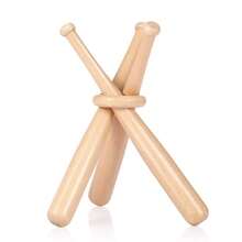 Handcrafted Mini Wooden Sticks With Interlocking Rings: Unique Baseball-Themed Decor Ornaments - Beige - View 6