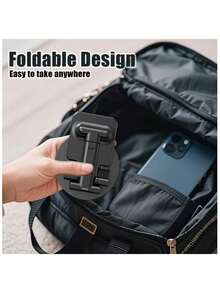 可调节高度、可折叠便携式桌面手机支架 | 符合人体工学设计，兼容所有智能手机和平板电脑，轻巧耐用，适用于办公室、家庭、旅行，现代时尚配件，结构稳固