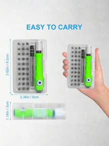 32-In-1 High-Quality Carbon Steel Screwdriver Set - Magnetic Interchangeable Bits, Durable Anti-Rust Ergonomic Non-Slip Handle, Compact Storage Box, Essential Handy Tool For Men For Home/Workshop, Suitable For Electronics Repair/Appliance Maintenance/DIY Projects/Auto Repair/Office Repair, Multifunctional Men's DIY Repair Tools And Precision Manual Tools - Multicolor - View 9