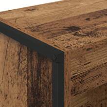 Larryhot Estantería para libros Madera Vieja 80 x 30 x 155 cm, Fácil de montar, elegante y hermoso, y conveniente para almacenar artículos, es una opción ideal para el almacenamiento y la decoración del hogar. - Marrón - Ver 8