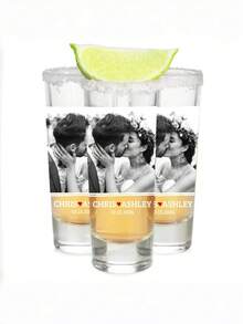 Personalized Wedding Shot Glasses – Engraved Party Glasses, Wedding Gift For Guests, Unique Celebration Glassware, Custom Party Shot Glass, Engraved Wedding Gift, Wedding Celebration Glass, Custom Drinkware, Bridal Party Favor, Custom Name Shot Glass, Groom Bride Gift, Reception Tableware - Multicolor - View 8