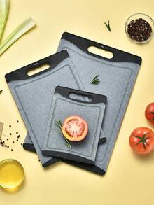 Keidason Marble-Textured Chopping Board, Pp Chopping Board, Non Slip Chopping Mat, Kitchen Cutting Board Set, Vegetable Cutting Board - Multicolor - View 1