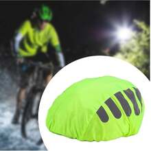 1pc Bicycle Helmet Cover With Reflective Strips, Windproof, Suitable For Mountain And Road Cycling, Outdoor Riding Accessory - Multicolor - View 5
