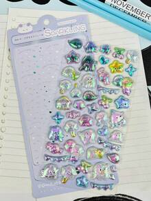 3D Cute Animal Stickers, Japanese Jelly Cartoon Stickers, Suitable For Crafts, Phone Cases, Stationery, Scrapbooking Decoration - Gifts. The Perfect Choice For Home Decor And Party Decoration.