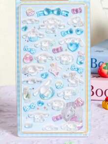 1pc Cartoon 3D Crystal Sticker, Cute Japanese Cartoon Style, Phone Case Sticker, Handmade Sticker, Decorative Sticker, Desktop Decor Sticker (Some Styles May Have Color Differences, Random Delivery) - Multicolor - View 6