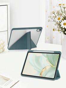 1 chiếc ốp lưng máy tính bảng bằng acrylic màu xanh lá cây mờ, chân đế đa góc, phù hợp với iPad Mini6/Mini7/Air/Air2/9.7/10.2/10.5/Air4/Air5/10.9/Pro11/10th/12.9/Air 11-In.(M2)-2024/Air 11-In.(M3)-2025/ (A16) 11 Inch thế hệ thứ 11 2025 /Air 13-In.(M2)-2024/Pro 11-In.(M4)-2024/Pro 13-In.(M4)-2024 - Xanh đậm - Xem 6