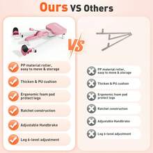 FLYBIRD Updated Leg Stretcher, Leg Stretcher Machine For Flexibility And Relieving Hip Tightness, Heavy Duty Split Machine Stretcher For Home Gym Split Machine Training Fitness - hồng - Xem 9