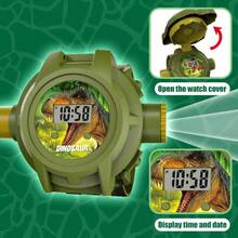 Children's Electronic Watch Dinosaur Projection Watch Educational Luminous Toy Projector Small Gift - Green - View 6