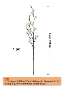 12/8/4/1 Piece(S) Artificial White Plum Blossom Bouquet, Realistic Plum Blossom Decoration, Suitable For Wedding, Home, Office, Bedroom, Hotel, Garden, Party, Living Room, Dining Table, Indoor/Outdoor Spring Decor, Birthday, Anniversary, Valentine's Day Gifts (Vase Not Included). Also Can Be Used As Graduation Gift, Home Decor, Back To School Decor, School Supplies, Gift For Mom. - Multicolor - View 10