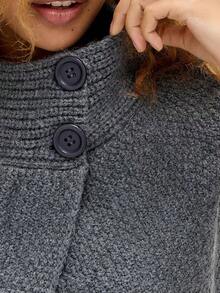 Womens Spring Summer Short Sleeve Cardigan Sweaters  Crew Neck Button Down Ribbed Knit Outwear Y2k Clothes - Gris - Ver 4