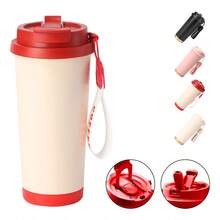 Tendencia500ml De Vaso Térmico Café Acero Inoxidable Con PopoteCalidad premium - Negro - Ver 1