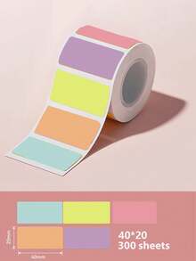 1 Pack Thermal Label Paper, Sticker Labels, Suitable For Kitchen Organization, Small Business Packaging, Waterproof And Tear-Resistant Adhesive Material, Minimalist Design, Clear Printing, Strong Adhesiveness, Essential Organizational Item To Improve Life Quality - Multicolor - View 6
