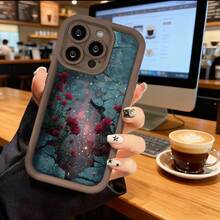 Funda de teléfono de moda, compatible con varios modelos de ,  y , funda de teléfono con patrón de galaxia rosa para , , funda de teléfono , regalo de funda de pareja para novio o novia, este es un regalo popular para amigos o socios, adecuado para ocasiones de negocios. Duradera, resistente a las manchas y a las huellas dactilares, esta nueva funda para teléfono de hombres y mujeres es un gran regalo. - Negro - Ver 5