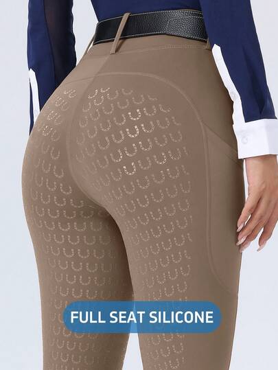 ROYALS MATTINI 女士马术裤，带口袋，硅胶防滑耐磨骑行裤，女士马术裤，带口袋，紧身骑行裤，马术运动裤，速干，带口袋骑行运动裤，紧身裤，女士春季运动服