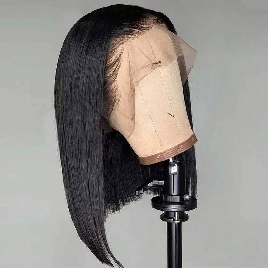 NATAN 30 Inch 13x4 Straight Pre Bleached Knots Transparent Lace Front Wigs For Women 180% Density Invisible Lace Front Wigs Pre Plucked Synthetic Lace Wig - Natural & Black - View 1