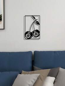 1 buc. Decor rustic din fier forjat, design cu cireșe și numărul 8, articol ideal mobil și reutilizabil, nu necesită electricitate, ușor de agățat, decor de perete din metal durabil de înaltă calitate, decor de Ramadan, decor pentru casă, decor pentru baie, decor pentru dormitor, decor pentru living, decor pentru birou, decor pentru grădină, decor pentru curte, cadou perfect pentru familie și prieteni, cadou ideal pentru casă, cadou de sărbători, cadou de ziua de naștere, cadou de petrecere, cadou de Ziua Îndrăgostiților. - Multicolor - Vizualizare 9