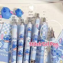 6/12pcs Disney Cartoon High Quality Gel Pen, Liquid Ink Ballpoint Pen, Cute Stationery, School/Office Writing Gift - Multicolor - View 6
