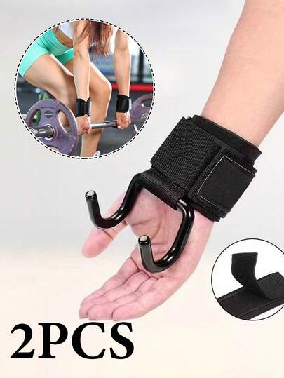 Móc hỗ trợ tập luyện thể dục - Thanh móc đôi, tay cầm chống trượt, thiết bị tập luyện sức mạnh gắn tường bằng sắt đen dùng để kéo giãn và nâng tạ | Thiết kế công thái học | Thanh kéo bền chắc