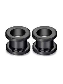 CIZME 2 chiếc khuyên tai nong tai đơn giản bằng thép không gỉ, nút bịt tai dạng ống, kích thước 1.6mm/2mm/3mm/4mm/5mm/6mm/8mm/10mm, kiểu dáng PUNK, trang sức xỏ khuyên tai cho nam nữ, thích hợp đeo hàng ngày, làm quà tặng dự tiệc. - Khuyên tai - Xem 21