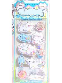 Creative Baking Snack Shaker, Quicksand Water Sticker, Bread, Burger, Hot Pot Food Play 3D Stickers - Multicolor - View 12