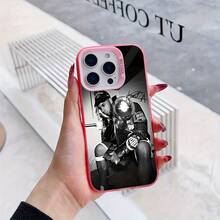 Una funda de teléfono con diseño de firma de cantante de hip-hop compatible con los modelos  17, 16E, 16, 15, 14, 13, 12, 11 Mini, Pro, Max, Air, X, XR, XSMAX, 8 y 7 Plus, con un diseño de superficie mate y a prueba de golpes. - Colores mixtos - Ver 5