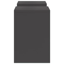 Suporte para pls vidaXL, 2 peças, preto, 24 x 24 x 35 cm, aço - Preto - Ver 8