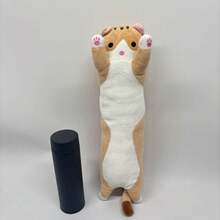 长毛绒猫玩偶,可爱动物猫创意长毛绒玩偶,办公休息睡眠枕靠垫填充礼物玩偶,儿童生日礼物,圣诞礼物,女孩礼物 - 彩色 - 查看 16