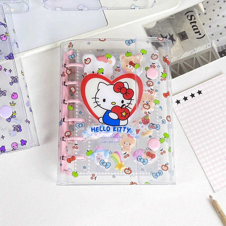 A7尺寸透明便携文件袋，双扣设计，适合存放照片，也可作相册、文具袋、笔记本袋、贴纸簿袋、办公用品袋、学习用品袋使用，新学期必备 - 彩色 - 查看 1
