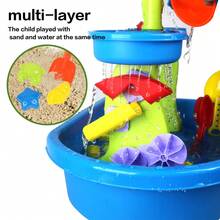 33pcs Beach Toys Set, Including Buckets, Watering Cans, Shovels And Sand Molds, Kids Beach Toys, Sand Buckets, Suitable For Boys, Girls, Bathroom, Garden, Wedding Party, Beach Travel, Outdoor Sand Bath, 2026 New Pool & Sand Table Toys - Color - View 8