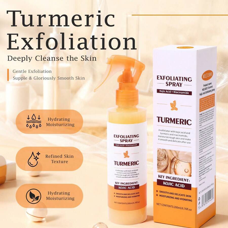 200毫升姜黄和乳酸去角质喷雾，富含烟酰胺，提亮肤色，温和去角质，去除死皮细胞，细致毛孔，令肌肤光滑透亮。 - 薑黃曲酸 - 查看 1