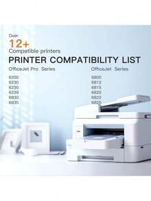 (TM Cartucho de Tinta Compatible para HP 934 XL para Usar con impresoras Officejet 6230, 6830, 6815, 6812, 6835 y 6820 (2 Unidades), Color Negro,37370512 - Multicolor - Ver 2