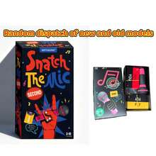 趣味游戏，精彩游戏，搞笑抢麦克风游戏：唱歌派对游戏 - 适合2-10名玩家的快速填词挑战，适合音乐爱好者和游戏之夜，趣味音乐派对游戏，适合团体和家庭聚会（由于批次不同，产品包装随机发货，图片仅供参考，内部产品基本相同，产品质量不受影响。如果您感到困惑，建议您在购买前仔细考虑。感谢您的惠顾。） - 彩色 - 查看 8