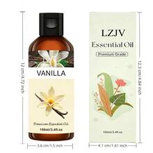 LZJV 100ml/3.4oz, 30ml/1.0oz Vanilla Essential Oil Diffuser, Vanilla Essential Oil, Massage Oil, Home Fragrance Diffuser, Home Fragrance, Face Care, Gift - Vanilla - View 9