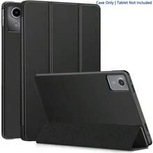 3-Fold Tablet Protective Case, Auto Sleep/Wake, Solid Color Minimalist Business Style, Lightweight & Heat Dissipation, Suitable For Tab M11/Tab P11 Plus/M10 Plus (Gen 3)/P11, Also Compatible With Xiaoxin Tablets, Redmi Pad2 11-Inch/Redmi Pad SE 11-Inch, And Mi Tablets. - Black - View 26