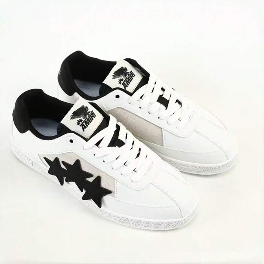 AMIR*I Skeleton Low-Top Sneakers, Classic Versatile Casual Sports Shoes - Black - View 1