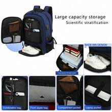 可扩展多功能大容量户外旅行背包 - 彩色 - 查看 9