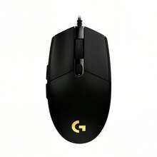 Logitech G102 Wired Symmetrical Mouse With Non-Slip Grip And Comfortable Curve For Small And Medium Hands. Cross-Platform Plug-And-Play Compatible With Windows And Mac. Lightweight At 79 Grams. High-Speed Response Sensor. Suitable For Daily Office And Entertainment Scenes. Black - Black - View 12