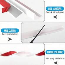 3 Meters/118.11in Self-Adhesive Waterproof Sealing Strip, Countertop Gap Sealing Strip, Countertop Waterproof Strip, Anti-Splash Waterproof Board - Multicolor - View 5