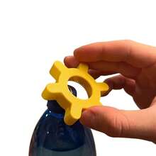1个手动开瓶器/开罐器，符合人体工程学的黄色塑料开瓶器，齿轮设计，适合手部力量较弱的人士，可开启汽水和其他饮料。 - 彩色 - 查看 3