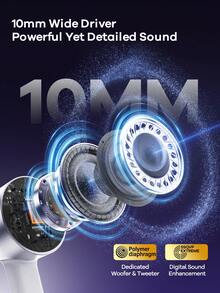 Remax 1.2米 Type-C 有线入耳式耳机，HiFi 动圈麦克风，TPE 材质，隔音耳罩，降噪并增强低音，黑/白