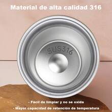Botella Térmica 420ml, Taza de agua con pantalla de temperatura inteligente,Taza de Café de Acero Inoxidable Hermética Portátil con Asa, para Bebidas Frías/Calientes (Viaje/Exterior) - Morado - Ver 6