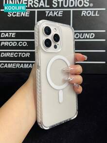 Koolife 1 件高透明度 2.0 毫米 PC 背板，带磁性无线充电、可拆卸挂绳孔支架、侧面彩色镶嵌、模制镜头框架、全覆盖手机保护壳，兼容 17 ProMax/17/17 Pro/17 Air/16/16 Pro/16 Plus/16 ProMax/11/11 Pro/11 ProMax/12/12 Pro/12 ProMax/13/13 Pro/13 Plus/14/14 Pro/14 Plus/14 ProMax/15/15 Pro/15 Plus/15 ProMax